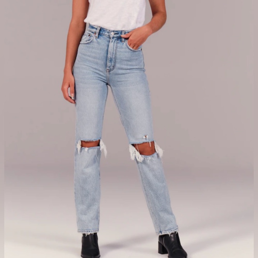 90s straight jean ultra high rise